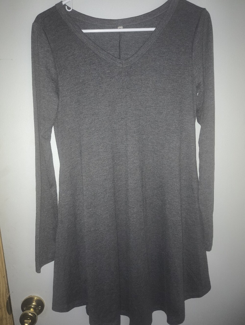 Grey Tee Shirt Dress Sm